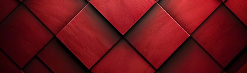Abstract Red Geometric Pattern Background