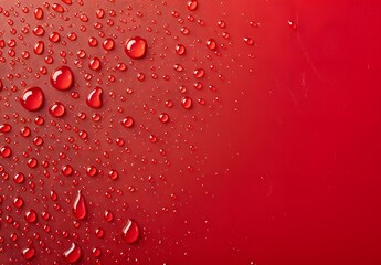 Red Background Water Drops Product Presentation