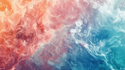 Fototapeta premium Duo tone abstract art flat design top view creative theme water color Triadic Color Scheme
