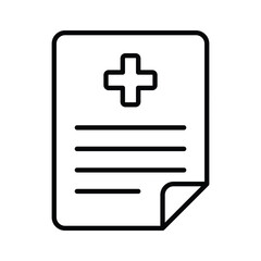 Obraz premium Editable design of medical prescription, healthcare vector icon