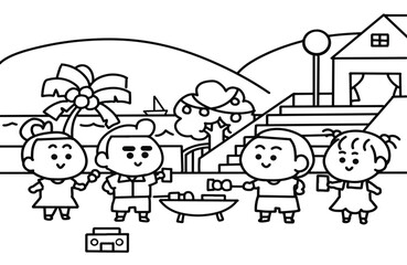 People are party in resort.