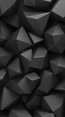 Fototapeta premium Black background. Minimal 3d shelf. Room in the 3d. For backdrop,wallpaper,background. Space for text. vector background.