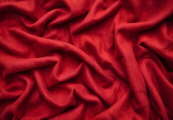 Obraz premium Red Felt Fabric Texture Background