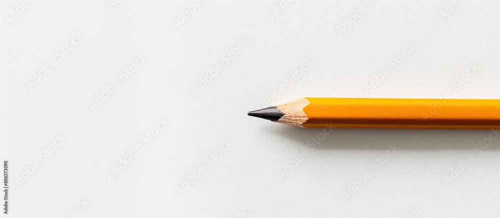 Fototapete image of a pencil against a white background with space for additional content illustrating the conc