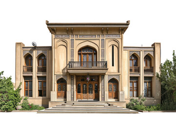 Obraz premium PNG Iran house architecture building villa courthouse.