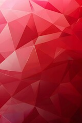 Naklejka premium Abstract Red Low Poly Geometric Background