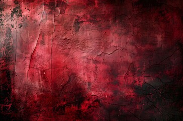 Obraz premium Dark Red Grunge Wall Texture Background