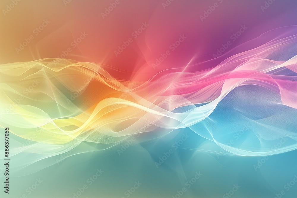 Poster an elegant and modern wallpaper with a gradient mesh design, blending smooth transitions of colors t