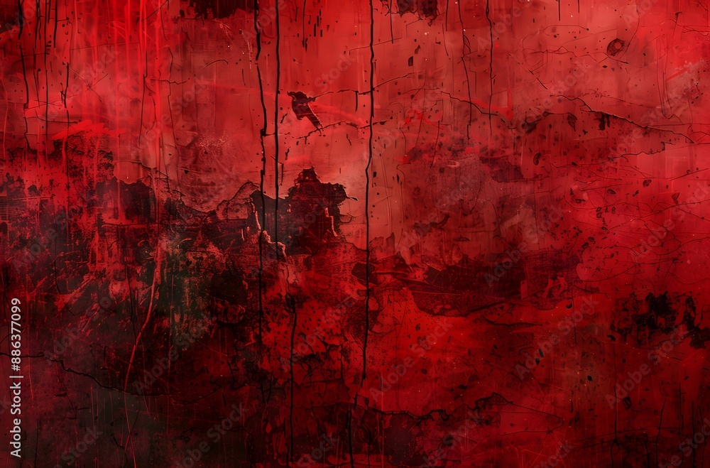 Sticker dark red grunge texture background