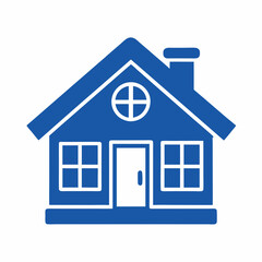 A house logo silhouette vector style illustration with white background.