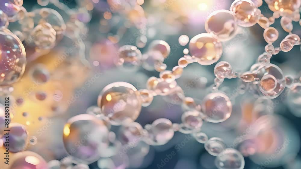 Poster a microscopic view of a tight junction in action with small vesicles passing through it as they shut