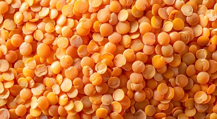 Close Up of Red Lentils Texture - High Resolution