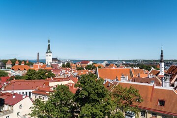 Obraz premium Rooftop view in Tallinn