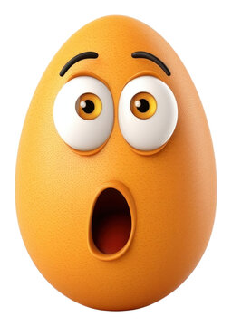 PNG Egg cartoon face white background.