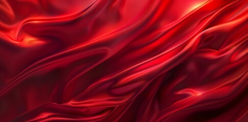 Red Silk Fabric Background for Presentation