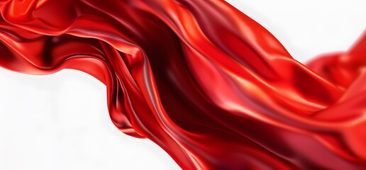 Obraz premium Abstract Luxury Red Silk Fabric Banner