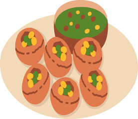 Indian Food Collection panipuri