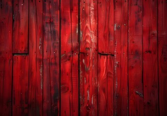 Red Wooden Plank Background Texture