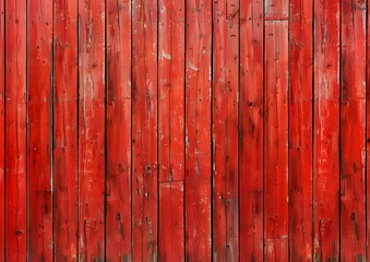 Red Wooden Plank Wall Texture Background