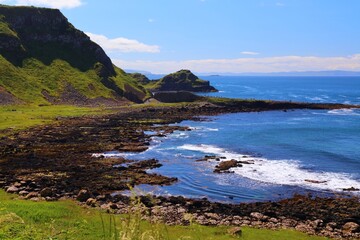 Giant's Causeway summer landscape in Northern Ireland
