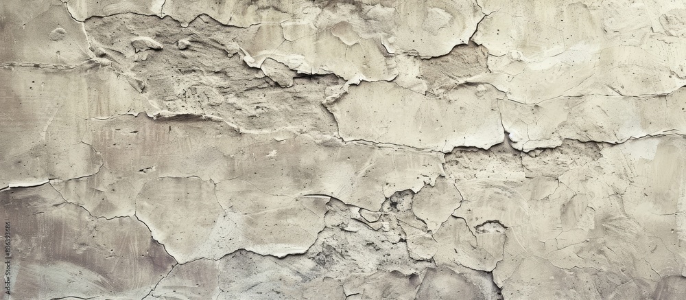 Aufkleber grunge stucco wall texture with a handmade rough background for a wide screen abstract horizontal wa