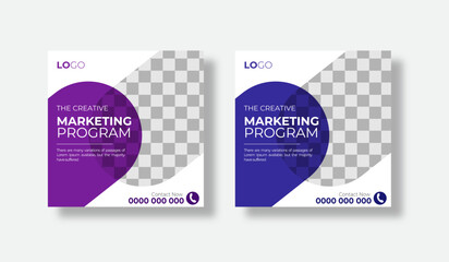 Digital business marketing social media post & web banner Digital business marketing social media post