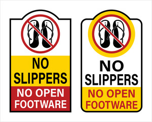 No Slipper Sign M_2407001