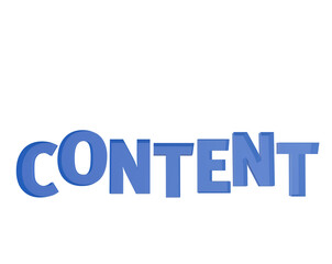 Content 3D Text Design