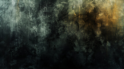 Obraz premium Eerie Dark Grunge Texture: Background from Generative AI