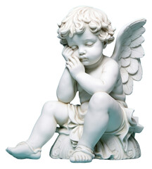 PNG Figurine statue angel cute.