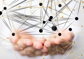 conference Digital Network and data concept 3d