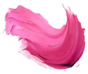 PNG Pink paint petal white background.