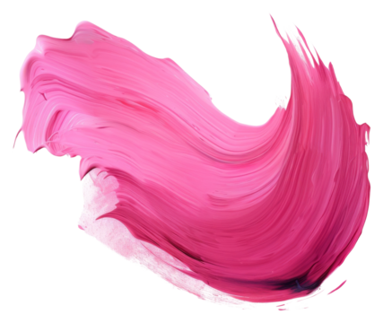 PNG Pink paint petal white background.