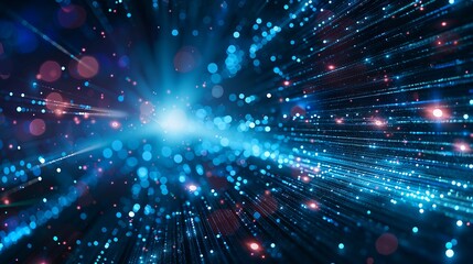 Fototapeta premium デジタルの青い光の背景素材