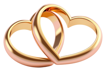 PNG Golden ring jewelry heart love.