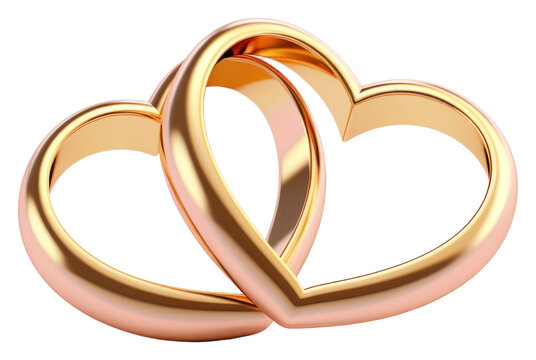 PNG Golden ring jewelry heart love.