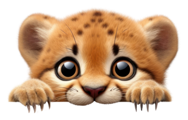 PNG Wildlife cheetah animal mammal.