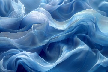 Obraz premium Monochrome blue abstract pattern, soft, light, reduce background. Generative AI