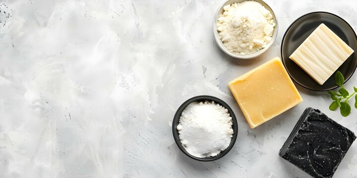 Eco-Friendly Waterless Soap and Shampoo Bars Made with Natural Ingredients. Concept Eco-Friendly, Waterless, Soap Bars, Shampoo Bars, Natural Ingredients