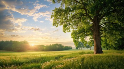 Fototapeta premium Free good morning scene wallpaper background photo