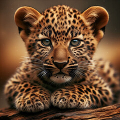 Fototapeta premium portrait of a leopard
