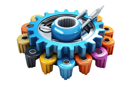 A Collection of Precise Tools for Precision Work on a White or Clear Surface PNG Transparent Background