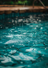 a cinematic photo of reflecting pool water