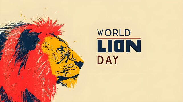 World lion day poster 