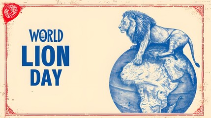 World lion day poster 