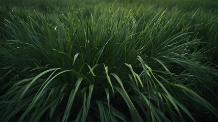 green grass in a field, green grass in the morning, grassy background