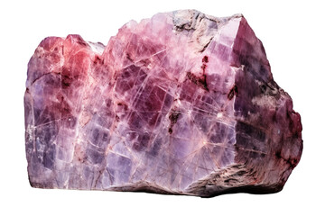 Fototapeta premium A Glimpse Into Earths History: A Strikingly Veined Stone From the Arizona Desert on a White or Clear Surface PNG Transparent Background