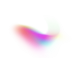 Rainbow gradient design on transparent background 