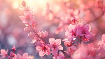 Obraz premium Cherry Blossom Flowers in Springtime