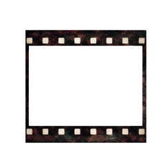Film strip isolated on white